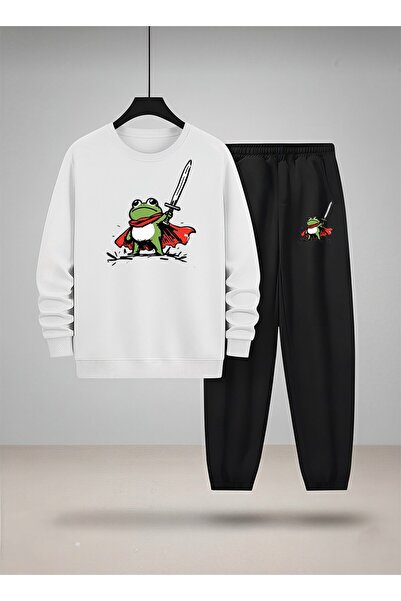 LORVEX Детски екип за колоездене Сет от суитшърт и спортен екип WARRIOR FROG ...