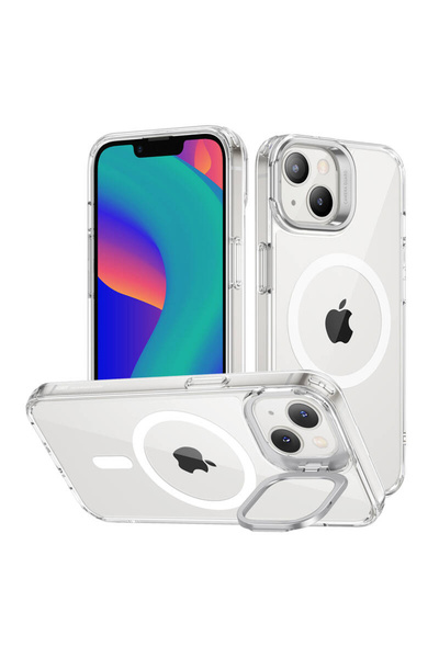 ESR Classic Kickstand Case with HaloLock compatible with iPhone 14 Plus (transparent)