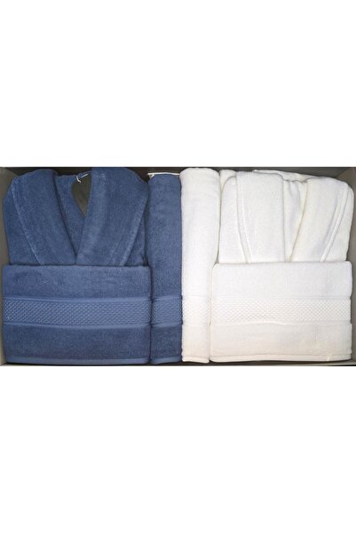 Özdilek Colored(Dms) Navy Blue-White Family Set