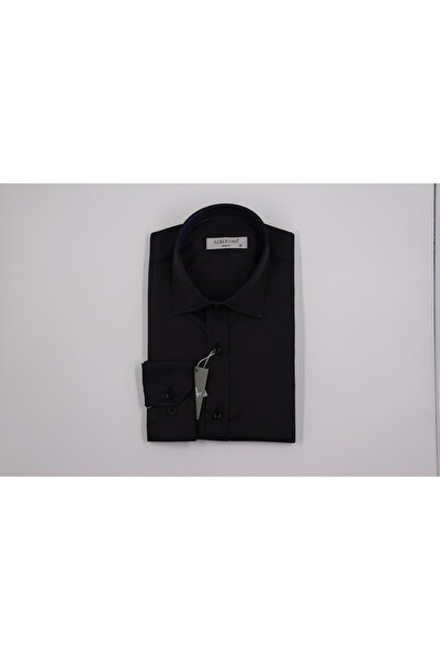 Slim Fit Saten Likralı Erkek Gömlek