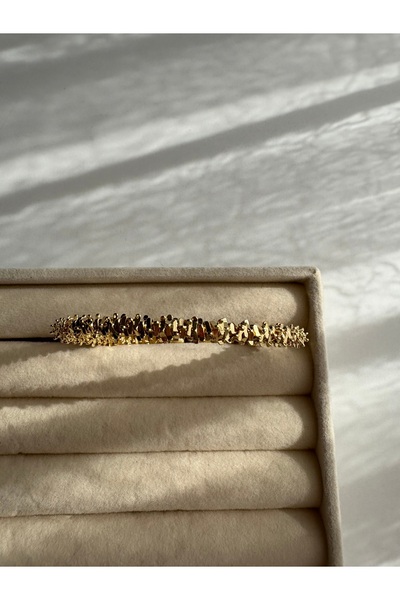 BERFACCESSORIES Gold Broken Look Handcuffs