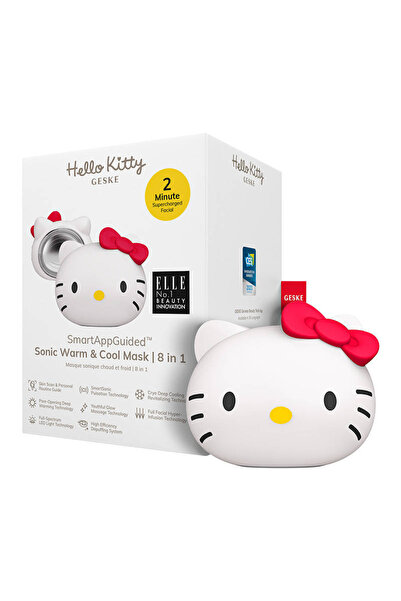 Geske Sonic Facial Massager Warm & Cool 8 in 1 with APP (Hello Kitty starlight)
