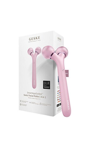 Geske Sonic Facial Roller 4in1 with APP (pink)