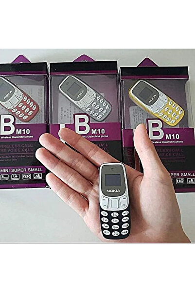 NO BRAND Nokia 3310 Style BM10 Mini Mobile - Finger-Size Keypad , Dual SIM