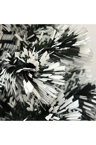 PROCART Artificial Christmas tree with LED lighting and multicolor fiber optics, height 180 cm