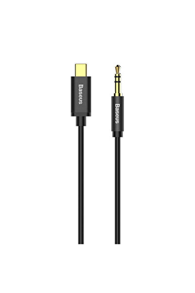 Baseus Yiven Cablu audio USB-C către mini jack 3,5 mm, 1,2 m (negru)