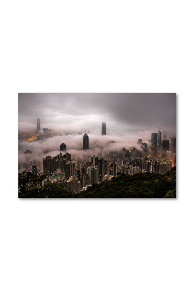 4Decor Tablou canvas 4Decor, Ceata deasupra orasului, 60x90cm, DM0164