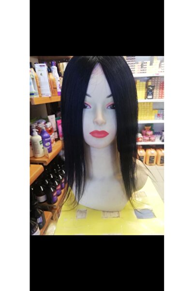 Gerçek Efsane 40 cm 70 gram siyah gerçek saç tepelik