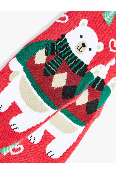 Koton Thick Cotton Christmas Themed Socks