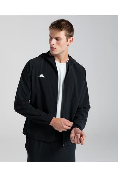 Kappa 361P44W005 Logo Mount Erkek Spor Ceket Siyah