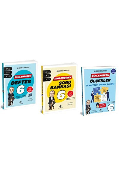 Eker Test Yayınları 3'Lü Din Kültürü Set 6.Sınıf Dinlendiren Defter + Dinlend...