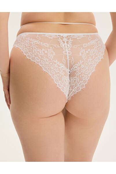 ESOTIQ Women's Lace Briefs Elegant Panties Brazilian Floral Design with Decorative Waist Band | Netsi