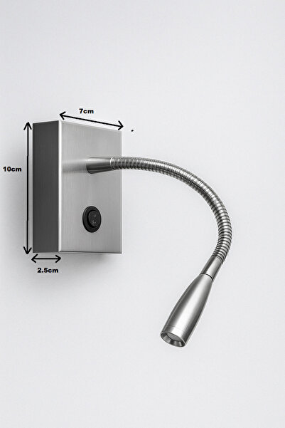 WOLFMAR Bedside Sconce Reading Lamp (Chrome) 3W 220Volt Led Lamp