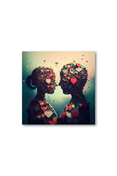 4Decor Tablou pânză 4Decor, Inimă de dragoste, 50x50cm, DM0177