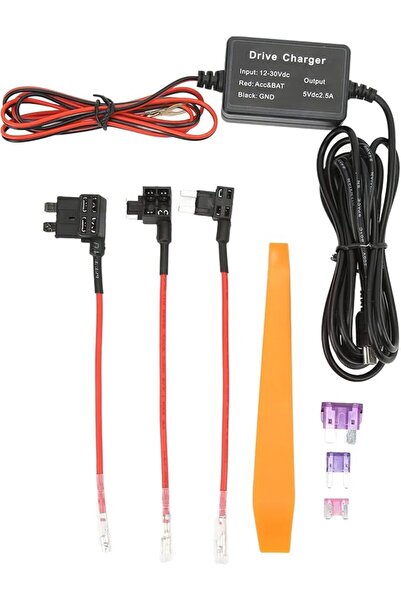 70MAİ Hardwire Kit UP03 for Dash Cams (Mini USB, 3m, 12–30V to 5V/2.4A) for M500, A810, X200