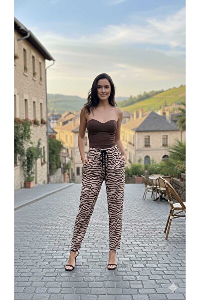 MODA Υψηλής ποιότητας, εξαιρετικά απαλό και εύκαμπτο ύφασμα με σχέδιο καφέ (δ...