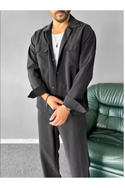 TÜZeMEN Premium Pocket Detailed Oversized Shirt