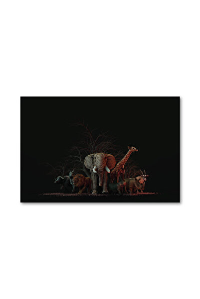 4Decor Tablou canvas 4Decor, Armata de animale, 60x90cm, DM0152