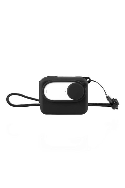 PULUZ Carcasă de securitate din silicon pentru Insta360 GO 3 cu capac pentru obiectiv