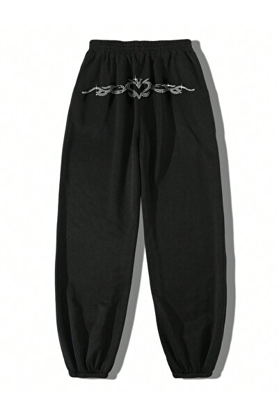 MOONBULL Women's Heart Stone Printed Sweatpants