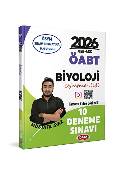 Data Yayınları DATA 2026 MEB AGS ÖABT Biyoloji Öğretmenliği Tamamı Video Çözü...