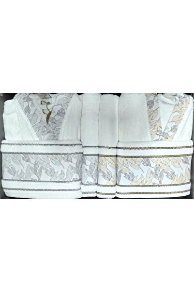 Özdilek Frond Grey-Brown Family Set