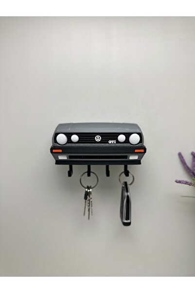 Butik 3D Printing Decorative Volkswagen Golf Mk2 Model Designed Keychain