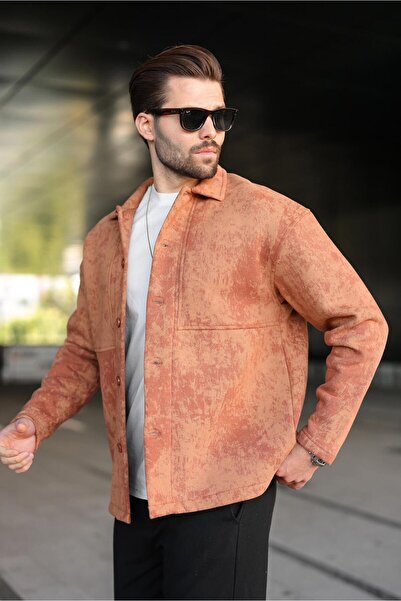 Madmext Коричнева сорочка з флісовою підкладкою E6767