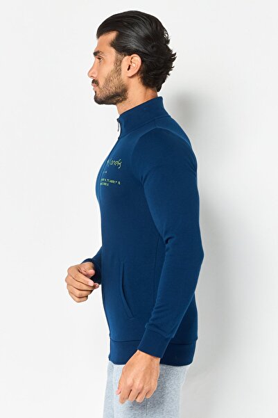 Puma x One8 Men Slim Fit Long Sleeve Outdoor Jacket, Navy