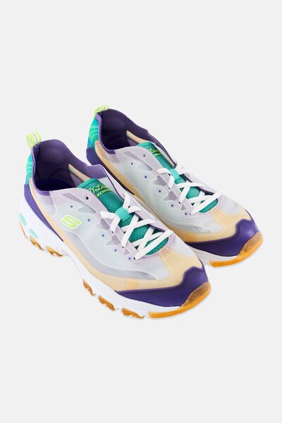 SKECHERS Women D-Lites Fresh Air Lace Up Running Shoes, Multicolor