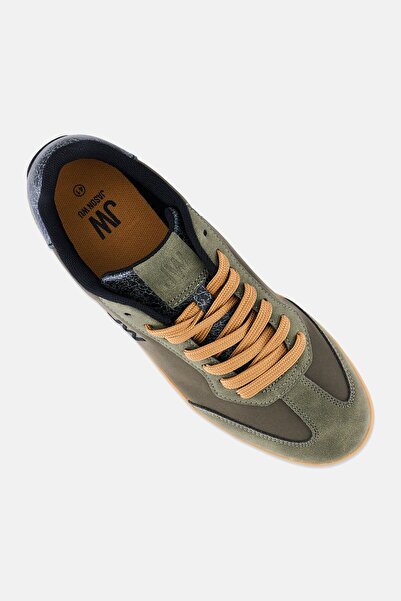 JASON WU Men Lace Up Sneaker Shoes, Dark Olive