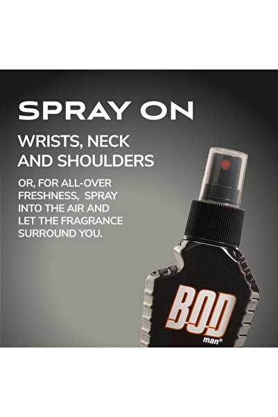 Bod Man Body Spray Holiday Gift Set for Him - 3 Piece Variety Sampler (Black, Fresh Guy, Blue Surf)