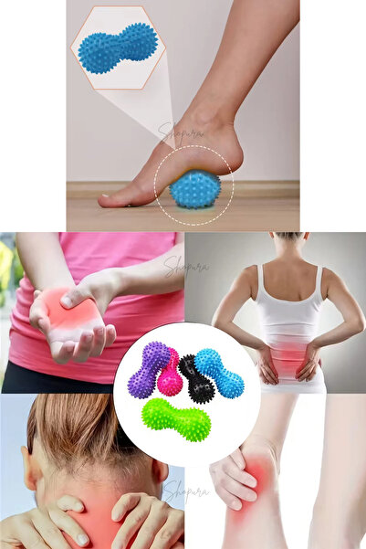 Shopura Duyu Uyarıcı El Ayak Vücut Egzersiz Topu Fizik Tedavi - Dikenli Fıstı...