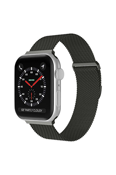 Casey Studios Curea Milanese Metalica Apple Watch Ultra/SE/9/8/7/6/5/4/3/2/1 - 42/44/45/49MM, Ajustabila, Gri
