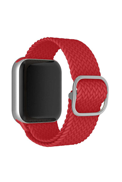 Casey Studios Braided Loop Apple Watch SE/9/8/7/6/5/4/3/2/1 Strap - 38/40/41MM, Adjustable, Red