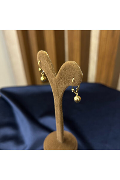 Arpaş 14 Ayar Sallantılı Top Küpe