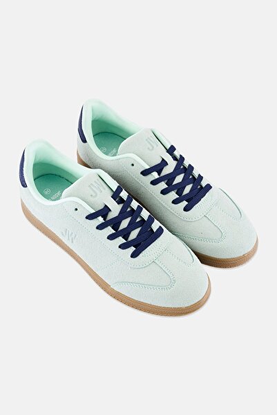 JASON WU Women Brand Logo Lace Up Casual Shoes, Mint Green