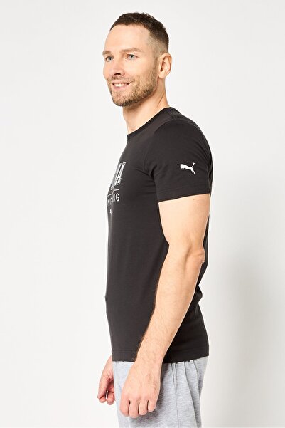 Puma Men Sportswear Fit Short Sleeve Outdoor T Shirt, Black