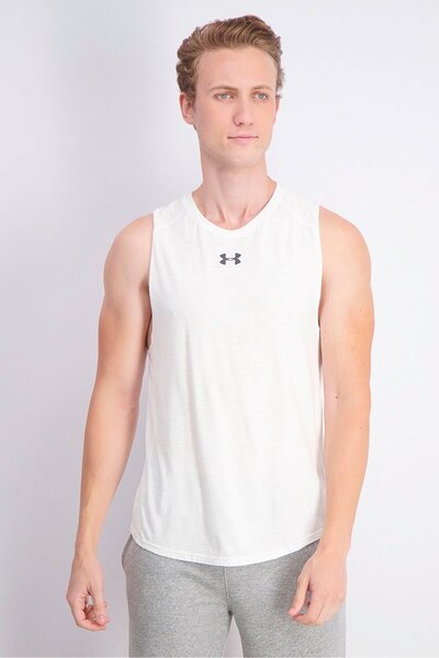 Under Armour Men Changed Cotton Tank Top, White