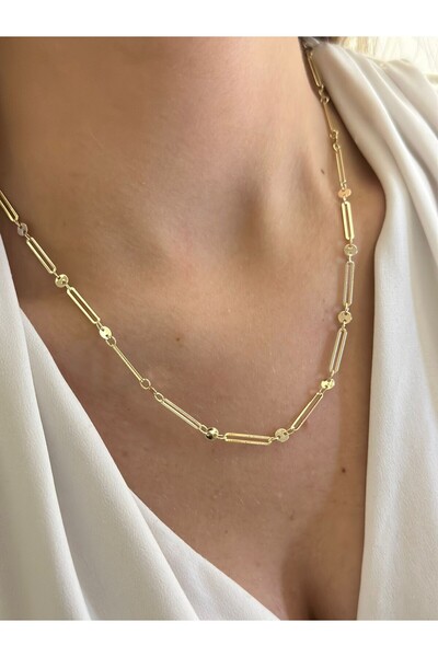 MyladyAccessoriess İç İçe Geçme Zincir Kolye (Çelik)