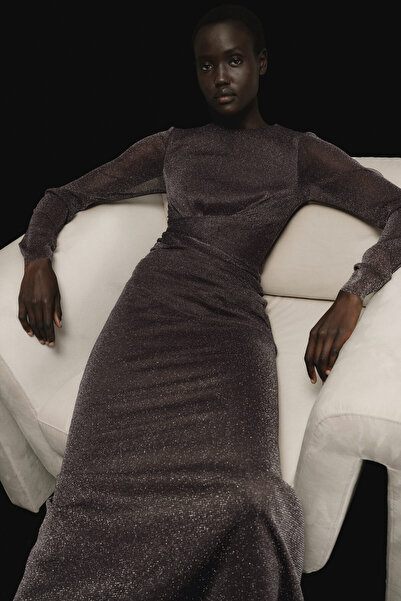 H&M Simli File Elbise