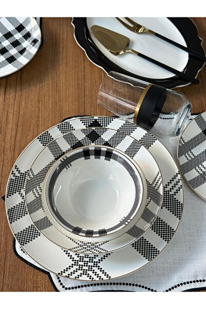 MD MİMOZA DEKOR Yemek Takımı 44 Parça 6 Kişilik Elegantra