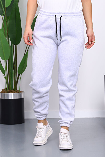 İmajButik Light Gray Three Thread Sh Fleece-Lined Sweatpants