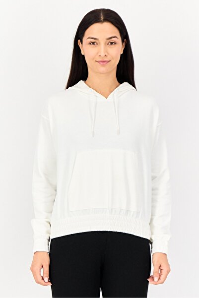 Puma Women Relaxed Fit Long Sleeve Outdoor Hoodie, White