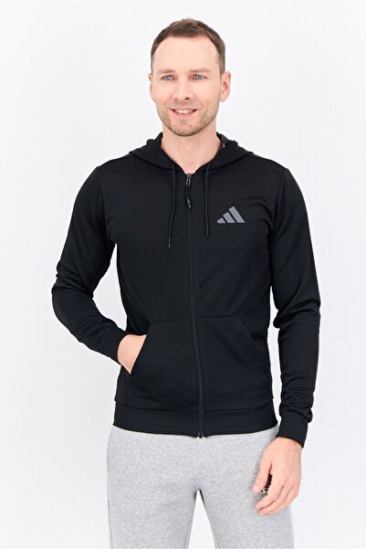 adidas Men Brand Logo Outdoors Jacket, Black