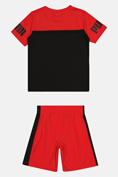 Puma Toddlers Boy 2 Pieces Brand Logo T-Shirt And Shorts Set, Multicolor