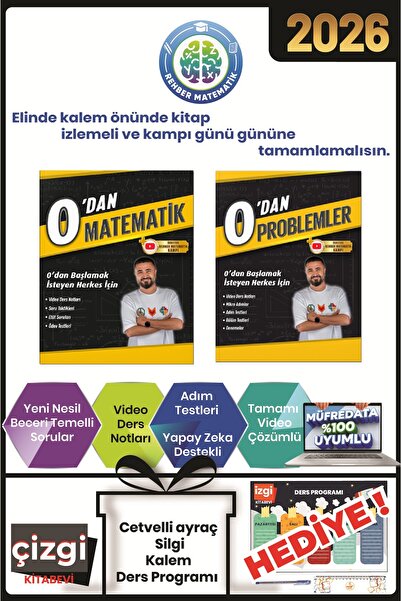 REHBER MATEMATİK YAYINLARI 0'dan Matematik-Problemler Soru Bankası
