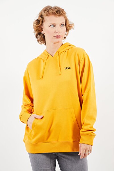 Vans Women Hooded Long Sleeve Sweatshirt, Gold