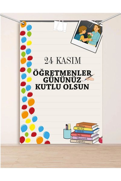 heptex Öğretmenler Günü Hatırası Fotoğraf Branda 100x150