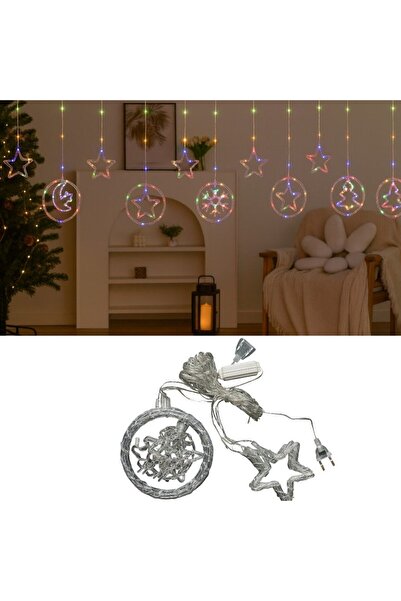 Amigo 10m Multicolor Christmas Curtain LED Lights